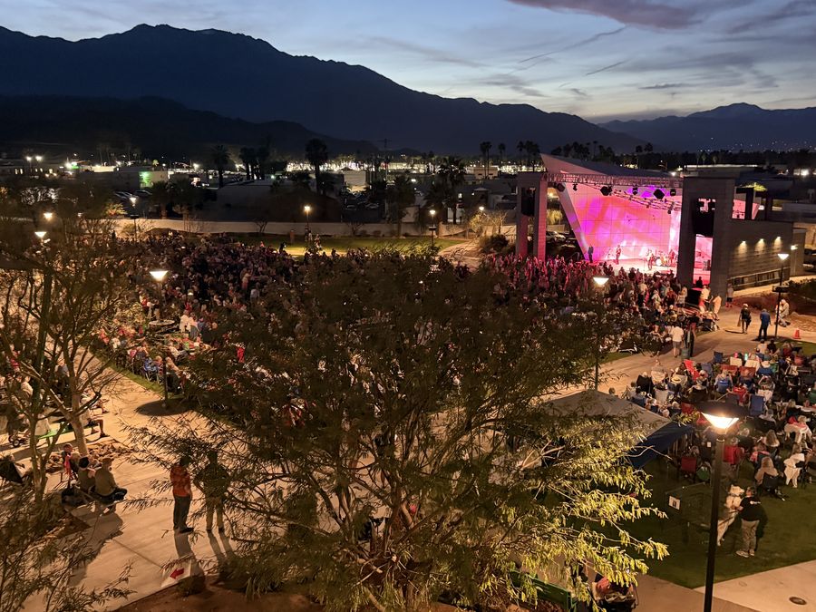 The amphitheater at golden hour