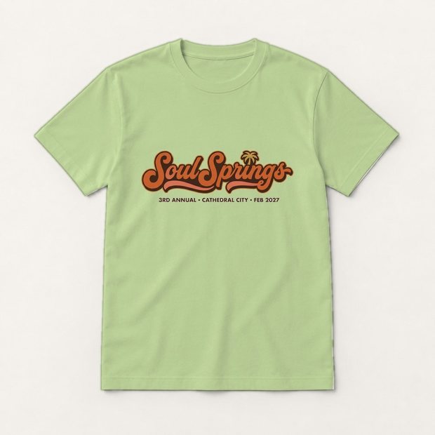 Soul Springs unisex tee in pistachio