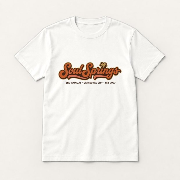 Soul Springs unisex tee in white
