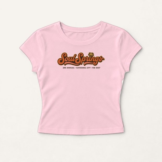 Soul Springs baby tee in baby pink