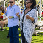 Couple dancing together under a festival tent at Soul Springs Festival