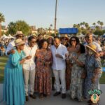 Group of friends smiling together at Soul Springs Festival in Palm Springs
